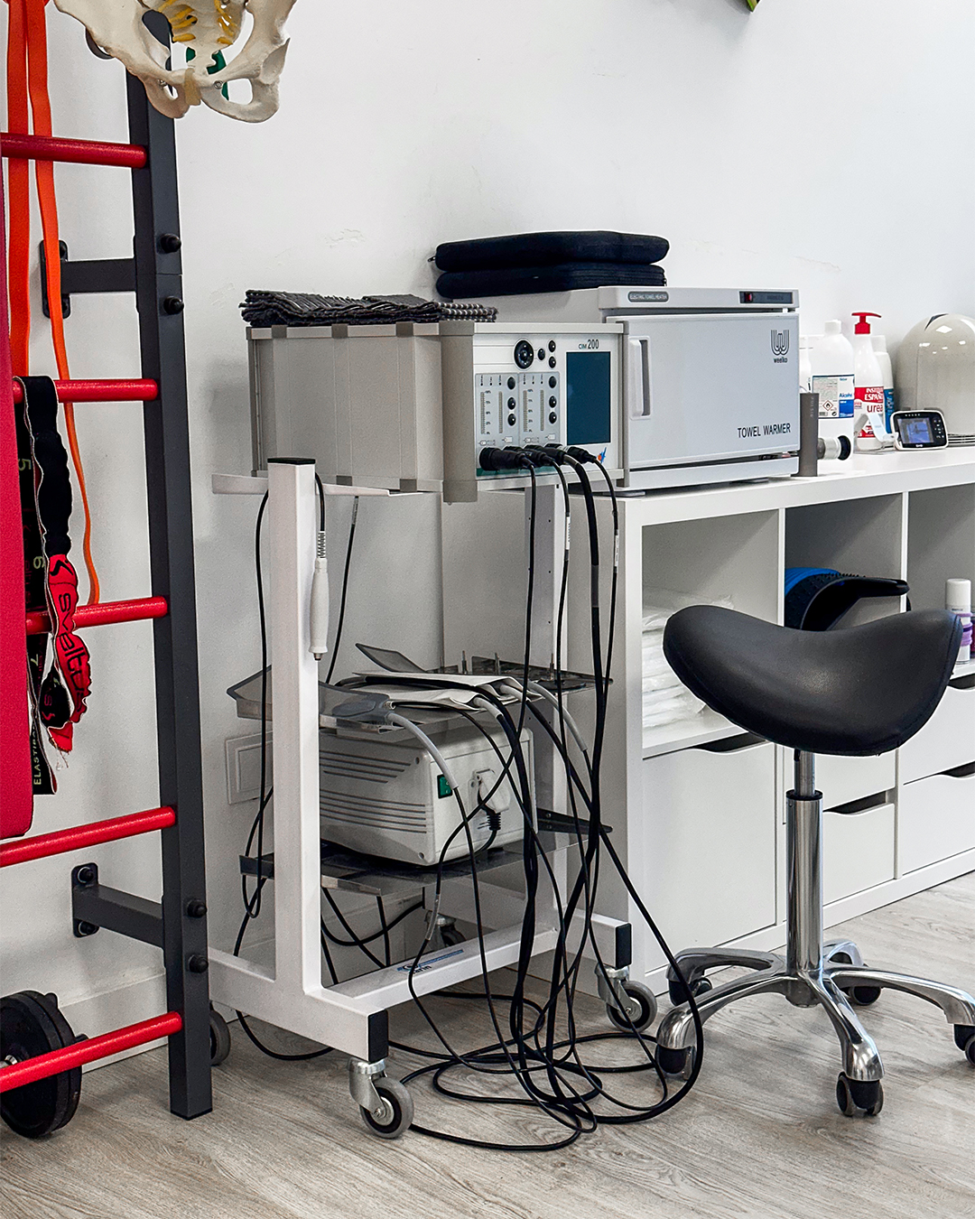 Otro ángulo de los equipos de Ibon Urtiaga fisioterapeuta en Pamplona